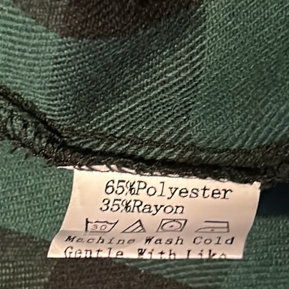 Flannel Button Up Drawstring Hoodie - Picture 5 of 7